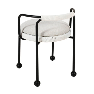 TOV Pansy Cream Outdoor Dining Chair Cream