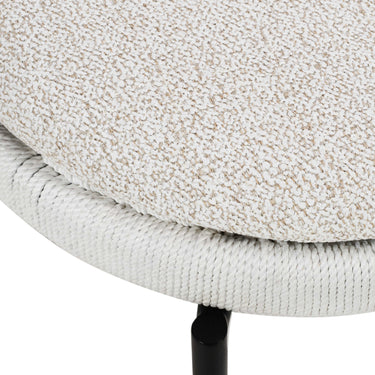 TOV Pansy Cream Outdoor Dining Chair Cream