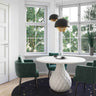 TOV Tulum 47" Ivory Concrete Indoor / Outdoor Round Dining Table, image 7