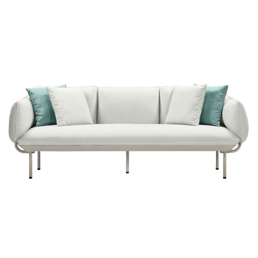 TOV Katti 85" Outdoor Sofa Light Grey - ON FINAL SALE
