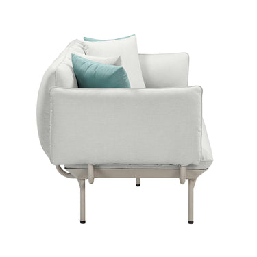 TOV Katti 85" Outdoor Sofa Light Grey - ON FINAL SALE