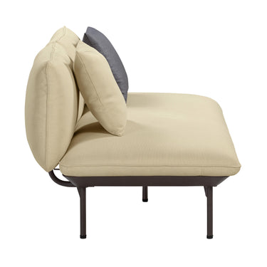 TOV Katti 65.5" Outdoor Loveseat Beige - ON FINAL SALE