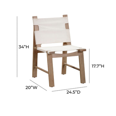 TOV Cassie Cream Outdoor Dining Chair - Set of 2 Cream
