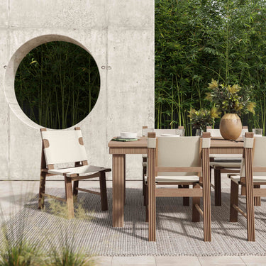 TOV Cassie Cream Outdoor Dining Chair - Set of 2 Cream