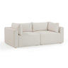 TOV Hangover 81" Cream Performance Fabric Outdoor Modular Loveseat Cream