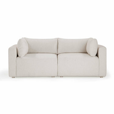 TOV Hangover 81" Cream Performance Fabric Outdoor Modular Loveseat Cream