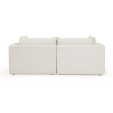 TOV Hangover 81" Cream Performance Fabric Outdoor Modular Loveseat Cream