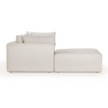 TOV Hangover 4-Piece Cream Performance Fabric Outdoor Modular Sectional Cream