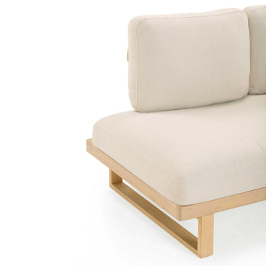 TOV Evan 2-Piece Cream Performance Fabric Outdoor L-Shaped Sectional Cream