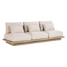 TOV Mora Cream Outdoor Sofa Cream 96"