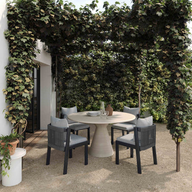 TOV Nancy Outdoor Dining Chair Grey
