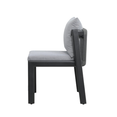 TOV Nancy Outdoor Dining Chair Grey