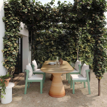 TOV Nancy Outdoor Dining Chair Green