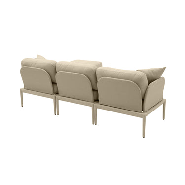 TOV Kapri 4-Piece Modular Outdoor Sectional Taupe