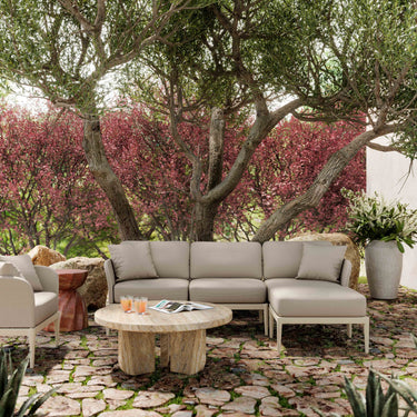 TOV Kapri 4-Piece Modular Outdoor Sectional Taupe