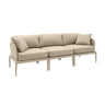 TOV Kapri 80" Modular Outdoor Sofa Taupe