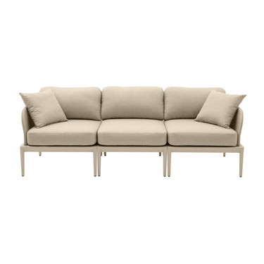 TOV Kapri 80" Modular Outdoor Sofa Taupe