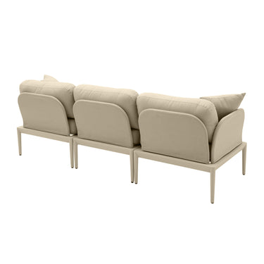 TOV Kapri 80" Modular Outdoor Sofa Taupe