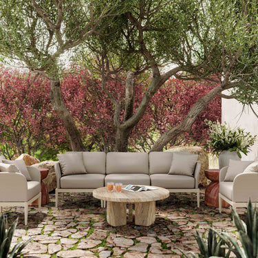 TOV Kapri 80" Modular Outdoor Sofa Taupe