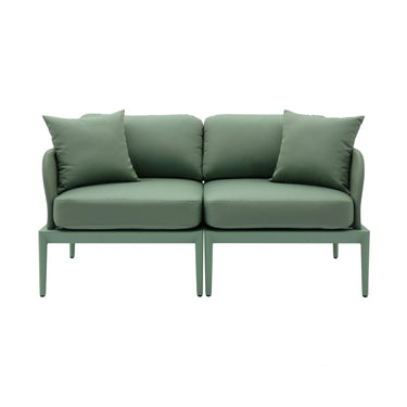 TOV Kapri 55" Modular Outdoor Loveseat Moss Green