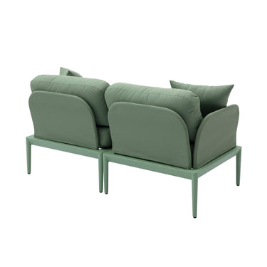 TOV Kapri 55" Modular Outdoor Loveseat Moss Green