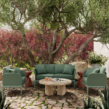 TOV Kapri 55" Modular Outdoor Loveseat Moss Green