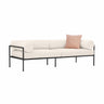 TOV Vera 84" Cream Performance Fabric Outdoor Sofa Cream