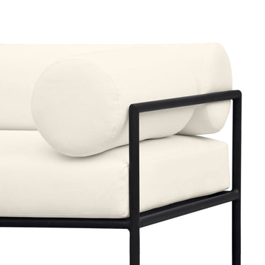 TOV Vera 84" Cream Performance Fabric Outdoor Sofa Cream