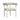 TOV Jackie Cream Textured Contract-Grade Fabric Outdoor Dining Chair Cream