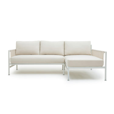 TOV Dunes 2-Piece Cream Outdoor L-Shaped Sectional Cream