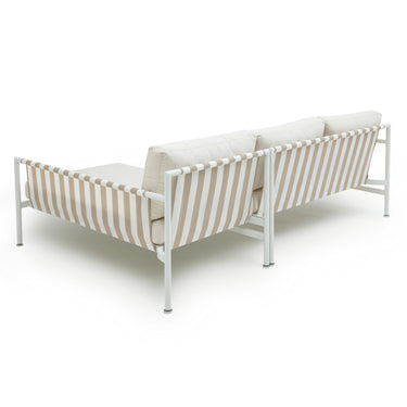 TOV Dunes 2-Piece Cream Outdoor L-Shaped Sectional Cream