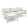 TOV Dunes 2-Piece Cream Outdoor L-Shaped Sectional Cream