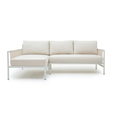 TOV Dunes 2-Piece Cream Outdoor L-Shaped Sectional Cream
