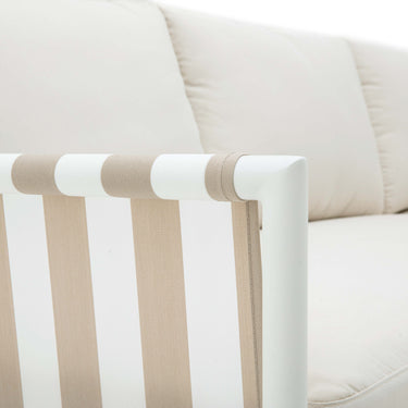 TOV Dunes Cream Outdoor 110" Sofa Cream