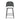 TOV Alexa Performance Fabric Outdoor Stool, Black/Cream / Counter Height option, image 3