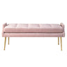 TOV Eileen Velvet Bench Pink