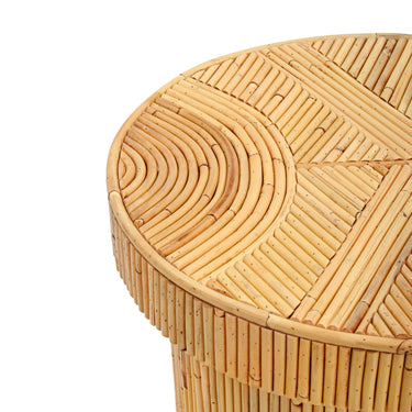 TOV Acadia Rattan Side Table Natural