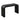 TOV Hump 54" Arched Console Table Black