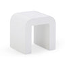 TOV Hump Arched Side Table White