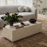 TOV Romy 47" Rectangular Coffee Table, Faux Travertine option, image 3