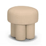 TOV Masha Yellow Gingham Performance Linen Accent Stool, image 1