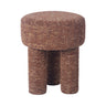 TOV Claire Nubby Performance Fabric Accent Stool, Brown option, image 1