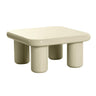 TOV Memphis 33.5" Glossy Square Coffee Table, Cream option, image 1