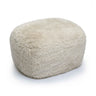 TOV Britt Contract-Grade Vegan Shearling Ottoman, Natural option, image 1