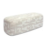 TOV Graceland 54" Cream Performance Jacquard Bench, image 1