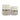 TOV Gigi Cream and Tan Chenille Storage Ottoman - Set of 2, image 1