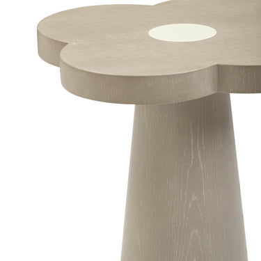 TOV Allium Washed Ash Side Table Brown, Cream, Grey