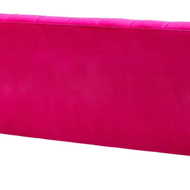 TOV Bea 90.6" Performance Velvet Tufted Sofa Pink