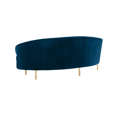 TOV Baila 89" Performance Velvet Sofa Navy