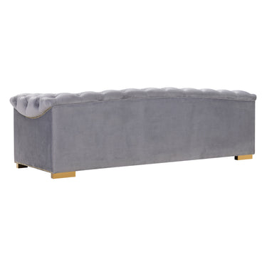 TOV Farah 91" Performance Velvet Sofa Grey